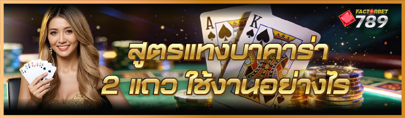 สูตรแทงบาคาร่า 2 แถว ใช้งานอย่างไร