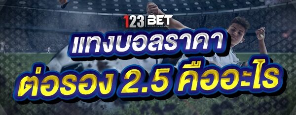 แทงบอลราคาต่อรอง 2.5 คืออะไร