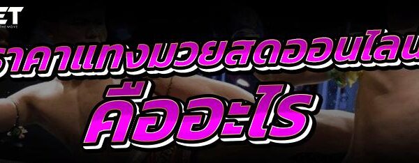 ราคาแทงมวยสดออนไลน์ คืออะไร