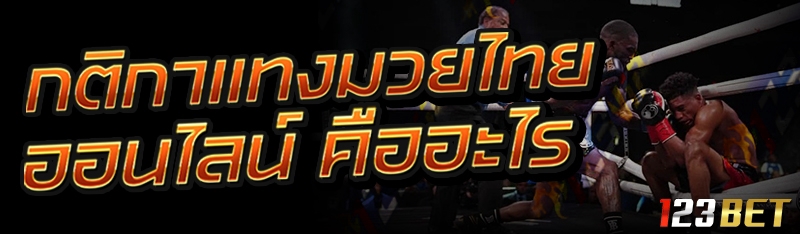 กติกาแทงมวยไทยออนไลน์ คืออะไร?